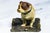 English Bulldog Figurine Antique Cold Painted Metal Dog Rug Statue Sculpture For Sale - Image 11 of 13