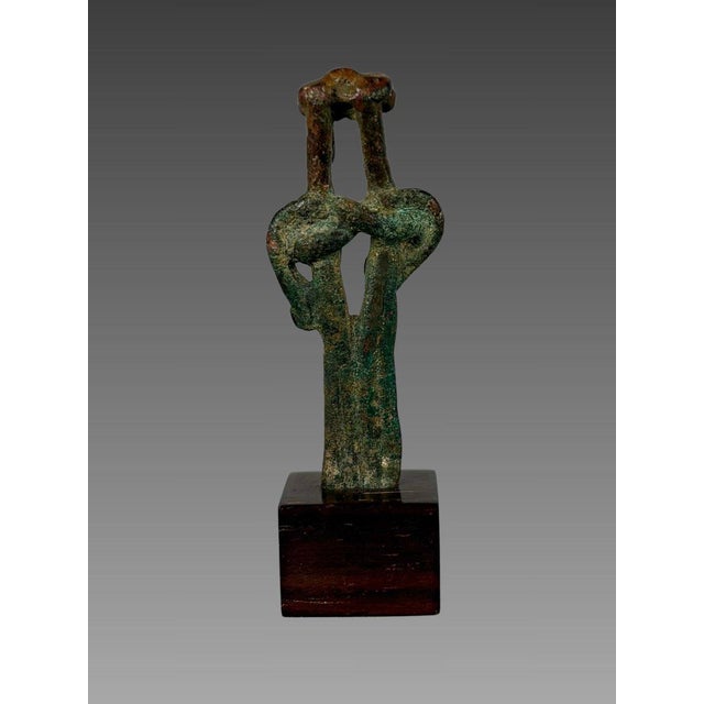 Tribal Idol, AMLASH, EARLY 1ST MILLENNIUM BC bronze archaeology 15th Century & Earlier For Sale - Image 3 of 6