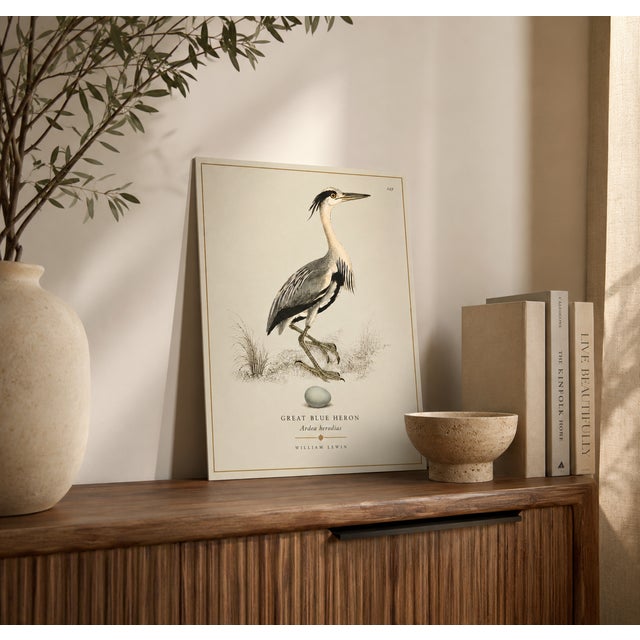 THE WILLIAM LEWIN WATERBIRDS & WADERS COLLECTION "The Blue Heron" Introduce a striking anchor of historical British...