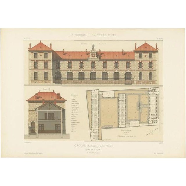 Quartier St. Hilaire in France, 1890s, Paper For Sale - Image 6 of 6