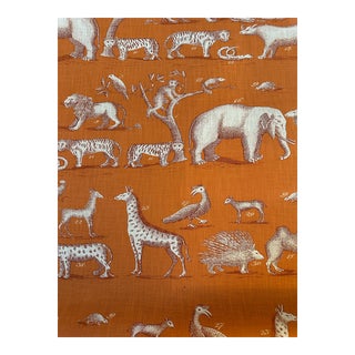 Andrew Martin Kingdom Outdoor Lava Fabric 1 5/8 Yards For Sale