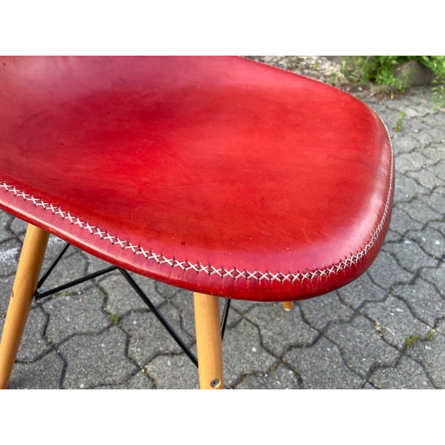 Side Chairs in Ox Red Saddle Leather from Sol & Luna, 2000s, Set of 4 For Sale - Image 6 of 18