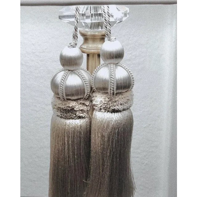 Key Tassel in Silver Color With Velvet Detail For Sale - Image 12 of 14