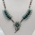 Vintage Sterling Silver Norbert & Florenda Haskie Zuni Needlepoint Petit Point Turquoise Necklace For Sale In Las Vegas - Image 6 of 8
