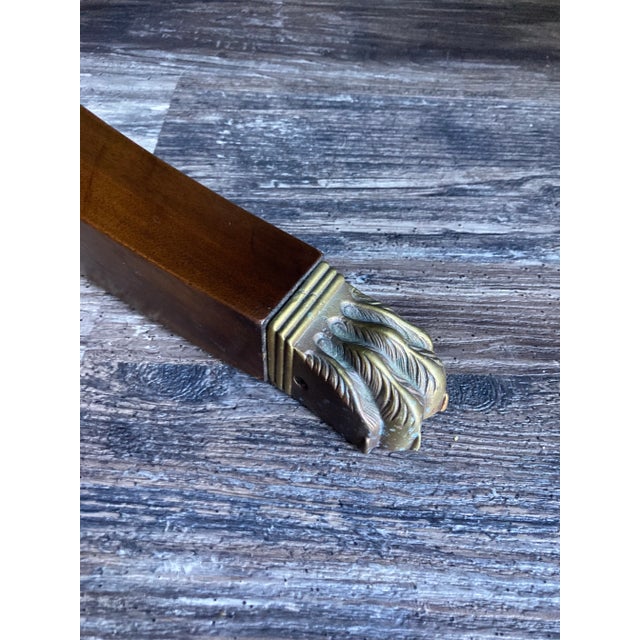 American 1970s Banded Mahogany Coffee Table- Henkel Harris For Sale - Image 3 of 8