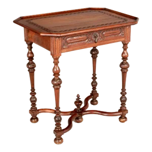 French Louis XVIII Style Walnut Side Table