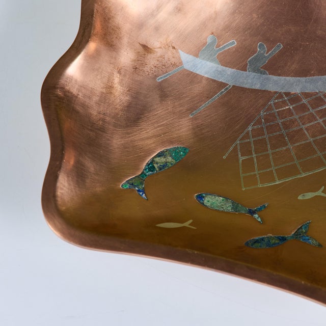 Los Castillo Mixed Metal Bowl For Sale - Image 11 of 13