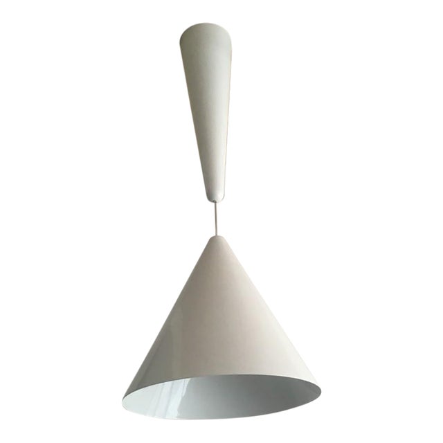 1990s Flos Diabolo Rise and Fall Pendant Light in White For Sale