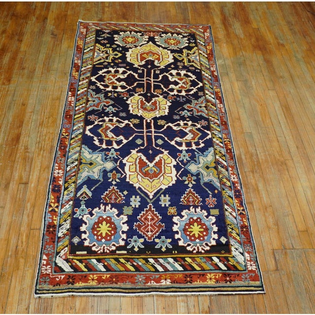 19th Century Large Scale Caucasian Shirvan Karaghashli Full Pile Rug - 4' x 9'7" For Sale - Image 10 of 18