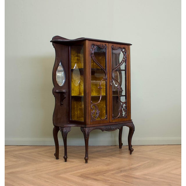 Antique Victorian China Display Cabinet, 1890s For Sale - Image 3 of 9