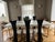 Postmodern 1980s Post Modern Sculptured Barrel Highback Chairs (Set of 6) For Sale - Image 3 of 7