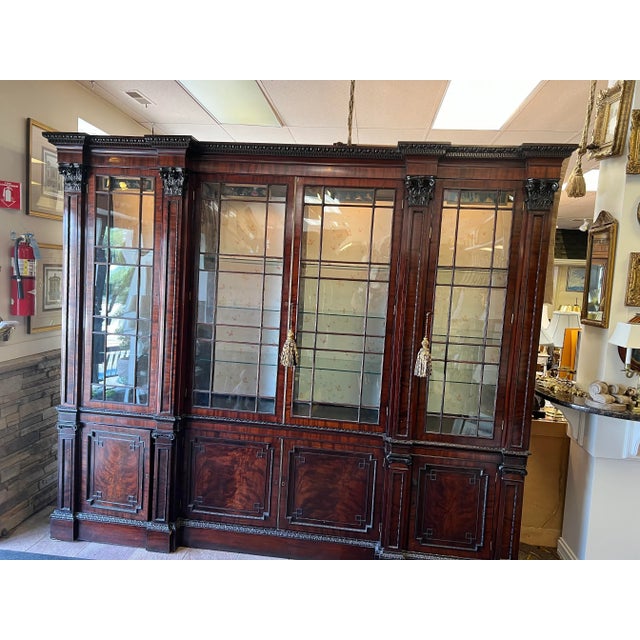 Antique English 1810 Breakfront For Sale - Image 4 of 13