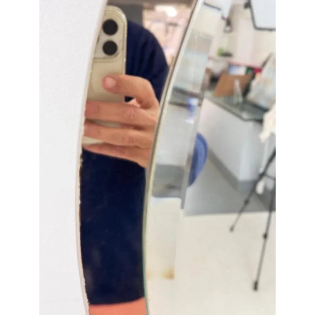 Italian Oval Mirror by Antonio Lupi by Crystal Luxor, 1970s For Sale - Image 6 of 11