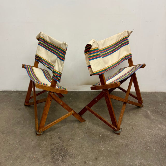 Praia Folding Chairs by Piergiacomo Castiglioni for Gavina, 1960s, Set of 2 For Sale - Image 14 of 14