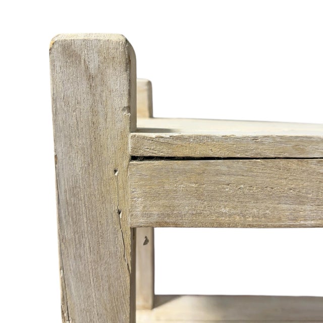 French Whitewashed Pine Bookcase For Sale - Image 10 of 16