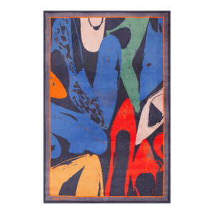 Nazmiyal Collection Vintage Pop Art Rug Inspired by Andy Warhol