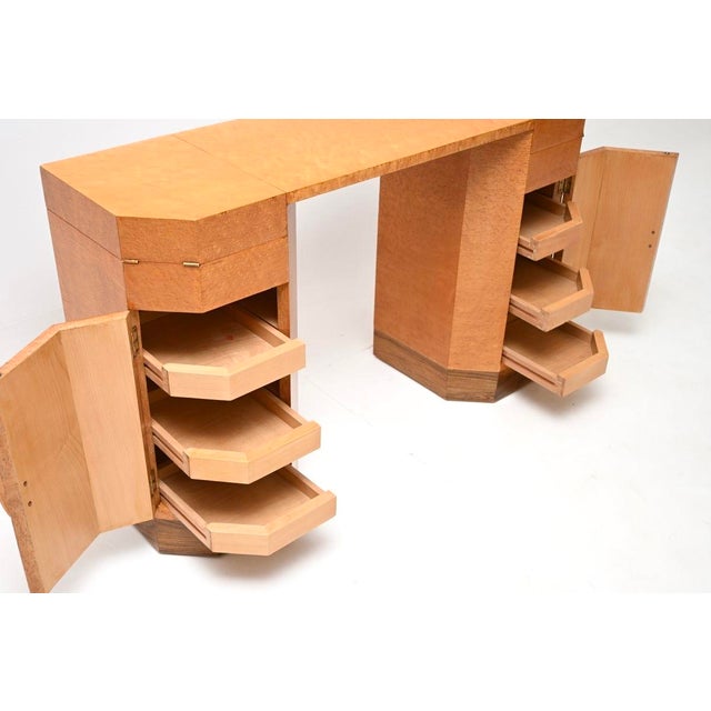 Art Deco Birdseye Maple Dressing Table, 1930 For Sale - Image 3 of 11