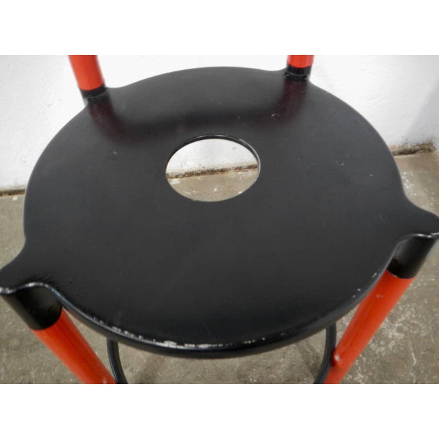 Metal Stool by Anna Castelli Ferrieri for Kartell, 1980s For Sale - Image 7 of 12