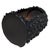 Mid-Century Modern Mid 20th Century Black Brutalist Faux Bois Concrete Log Planter With Sculptural Bark Texture For Sale - Image 3 of 9