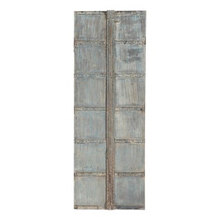 Antique Indian Painted Door For Sale
