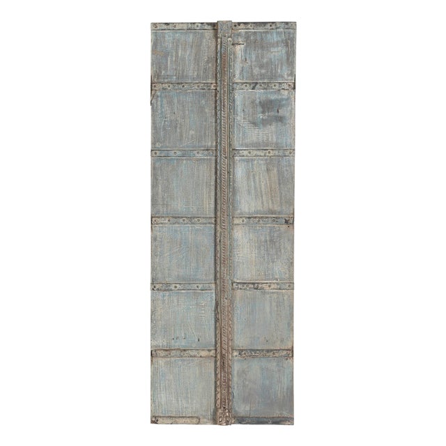 Antique Indian Painted Door For Sale