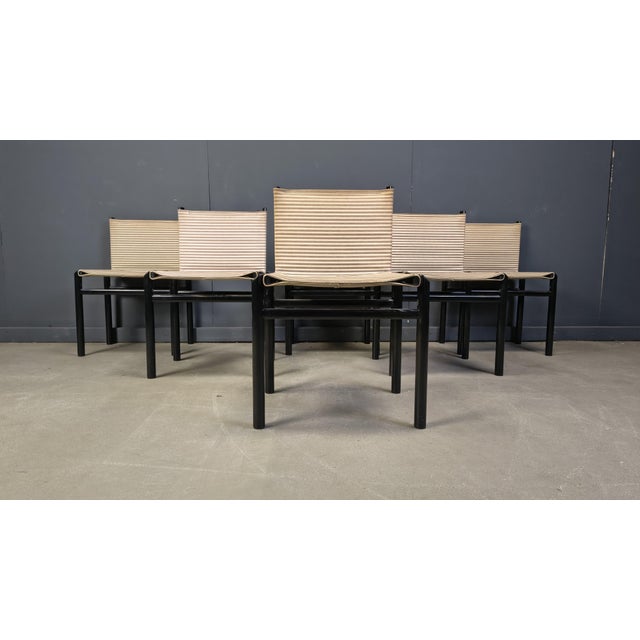 Mastro Dining Chairs by Afra & Tobia Scarpa for Molteni, 1980s, Set of 6 For Sale - Image 13 of 18