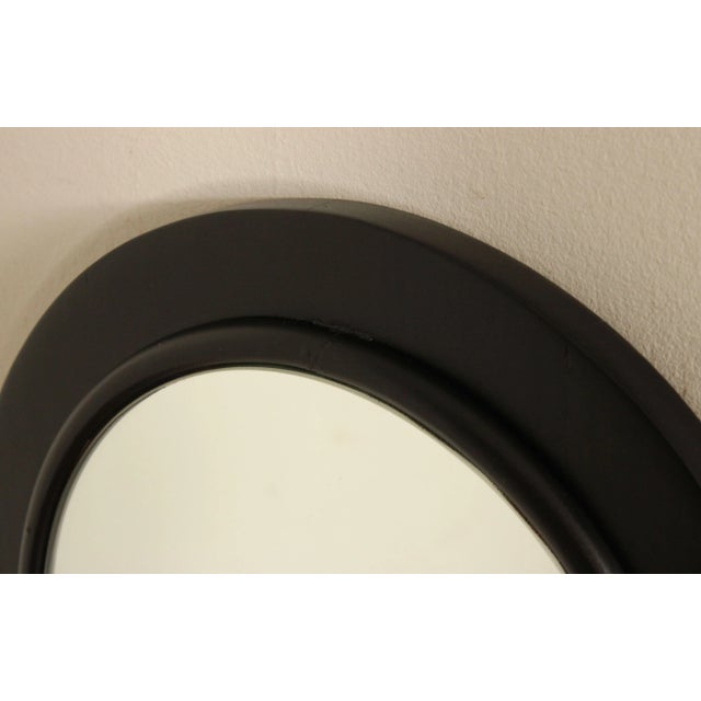 Black Late 20th Century Post Modern Keyhole Full Length Beveled Mirror For Sale - Image 8 of 13