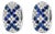Late 20th Century 14K White Gold Champagne Diamond Sapphire Mosaic Huggie Earrings Estate, Pair For Sale