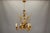 Mid-Century Hollywood Regency Chandelier with Cattail Motifs, 1950s For Sale - Image 4 of 18