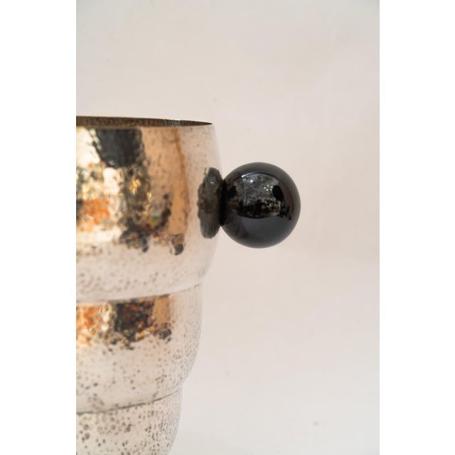1920s Art Deco Hammered Argentor Champagne Bucket, 1920s For Sale - Image 5 of 10