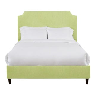 Reagan King Bedframe, Apple Linen For Sale