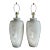 Pair of Casual Lamps of California 1988 Etched Post Modern Ceramic Lamps For Sale
