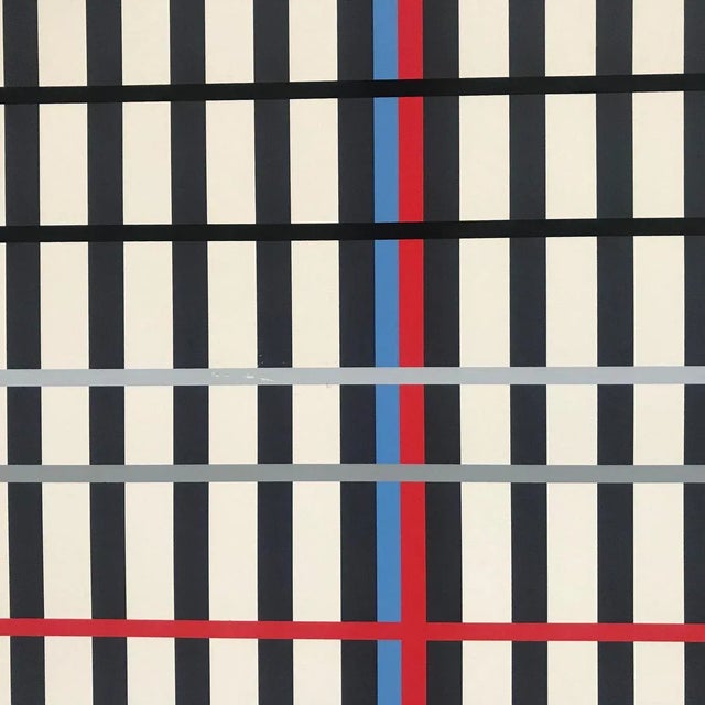 Yaacov Agam, Tribute to Mondrian, 1975, Lithograph on Paper For Sale - Image 4 of 5