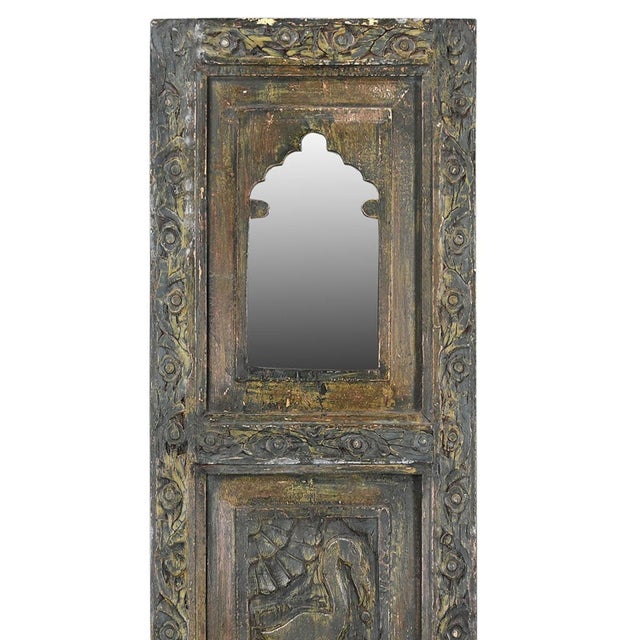 Dimensions: 15" W X 2" D X 39" H Features: • 100% solid wood panel • Vintage panel from India • Entirely handmade by...