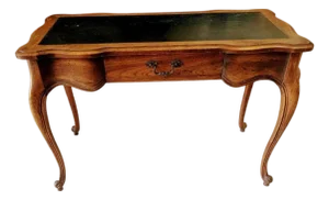 Antique Louis XV Style Writing Desk Leather Top