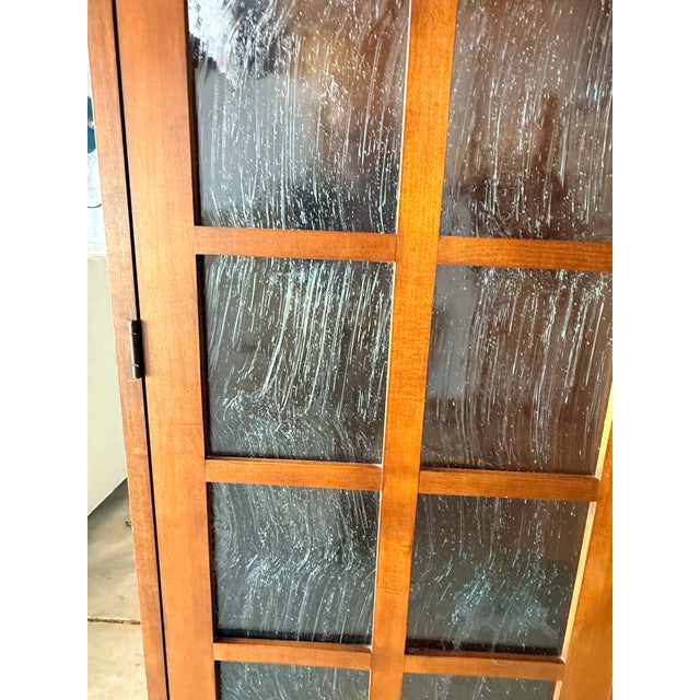 Drexel Arts & Crafts Glass Front Bookcase For Sale - Image 11 of 13