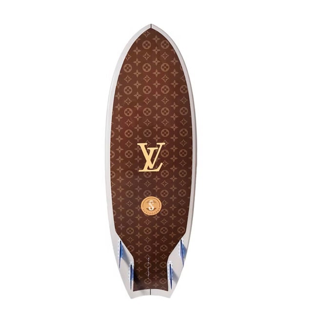 Louis Vuitton 6'5x22 Epoxy Resin Surfboard Clear acrylic mounting brackets included. Bobbi Bennett is a California-based...
