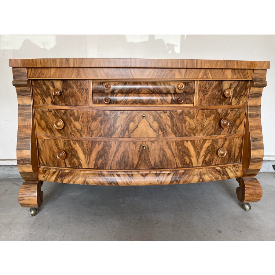 Vintage Walnut Dresser With Vanity Mirror by Sligh Furniture Co. | Chairish, image size:900x900