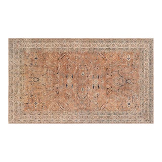 Fine Antique Persian Meshad Handmade Wool Rug For Sale