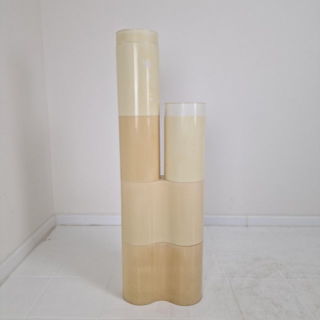 White Fiocco Composable Plant Stand by Pierluigi Spadolini for Kartell, 1970s For Sale - Image 8 of 14