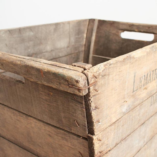 French Champagne Wooden Harvest Crate, 1950s For Sale - Image 4 of 7