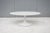Mid-Century Modern Mid-Century Modern Eero Saarinen Style 42" Oval White Tulip Coffee Table For Sale - Image 3 of 18