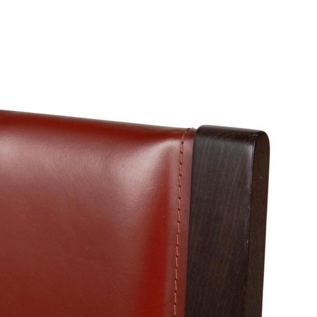 Modern Dining Chairs in Leather and Wood from Roche Bobois, Set of 6 For Sale - Image 3 of 18