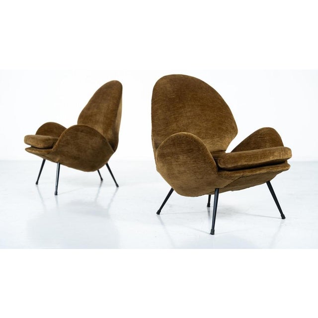 Vintage Italian Lounge Chairs, 1950s, Set of 2 For Sale - Image 3 of 16