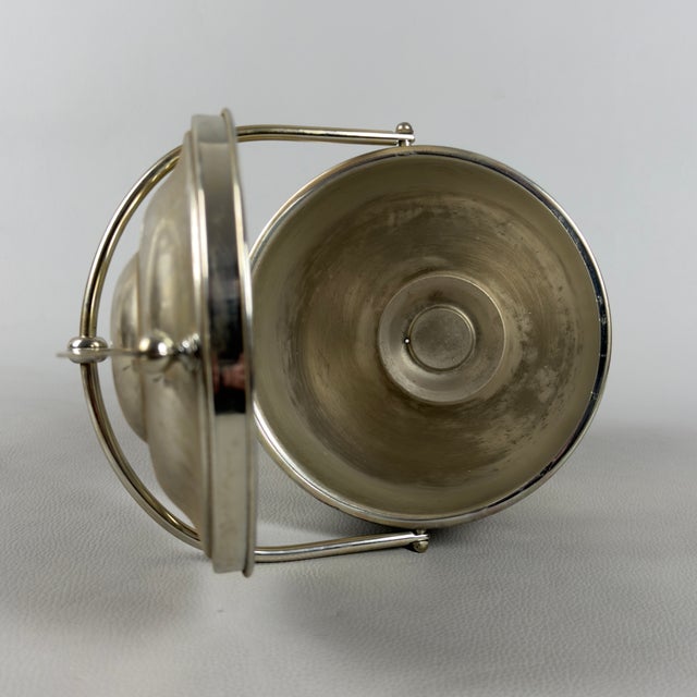Victorian Style Silver-Plated Ice Bucket with Feet For Sale - Image 6 of 11