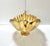 Hollywood Regency Large Brass Pedestal Centerpiece Bowl Scalloped Cachepot With Handles For Sale - Image 4 of 12