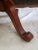 Late 20th Century Round Wooden Hammary Brand End Table With Tripod Base and Scrolled Feet For Sale - Image 4 of 5