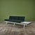 Sofa by George Nelson for Herman Miller, c.1950s, USA. Newly upholstered in a high pile rich green mohair. The seating...