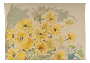 Bouquet of Flowers, 1950s, Watercolour on Paper