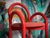 Black Set of Goma Armchairs in Red by Made by Choice For Sale - Image 8 of 14